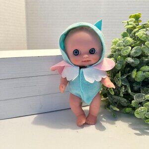 JC Toys Berenguer Lil Cutesies Baby Doll wearing owl outfit